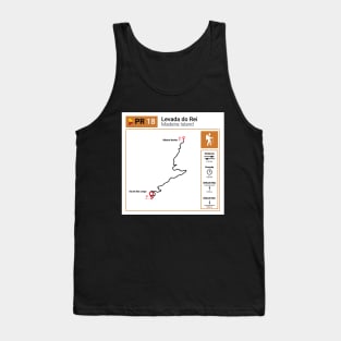 Madeira Island PR18 LEVADA DO REI trail map Tank Top